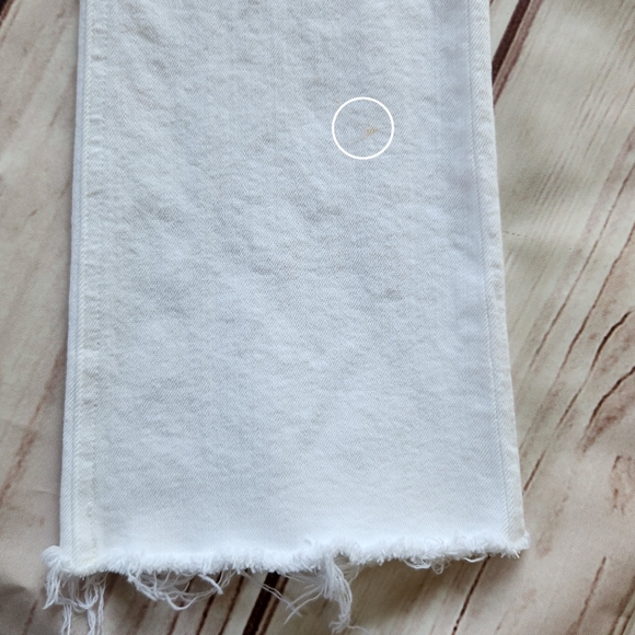 Rag & Bone "Nina High Rise Ankle Flare" Cropped Jeans White | Women's Size 23 - Picture 12 of 15